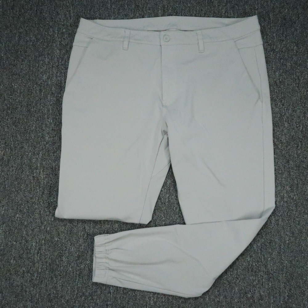 BYLT Pants Mens 38x30 Gray Everyday Jogger Skinny Fit Zip Pocket Stretch